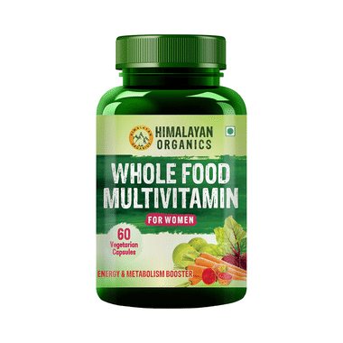 Himalayan Organics Whole Food Multivitamin for Women | Vegetarian Capsule for Energy & Metabolism