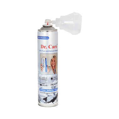 Dr Care Portable Oxygen Can With Inbuilt Mask