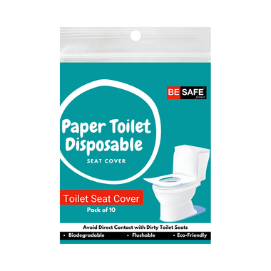 Be Safe Forever Disposable Paper Toilet Seat Cover (10 Each) Blue