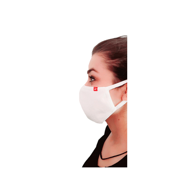 Adorna Reusable Face Mask White