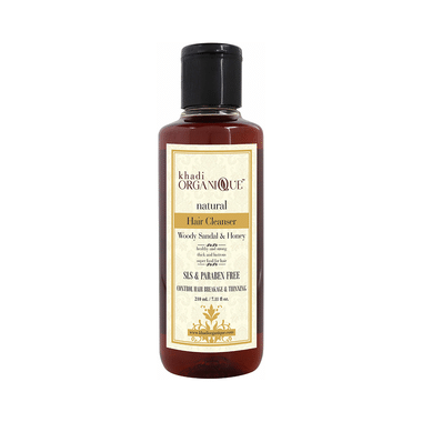 Khadi Organique Natural Hair Cleanser Woody Sandal And Honey SLS Paraben Free