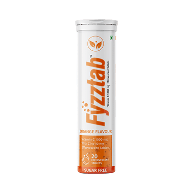 Fyzztab Effervescent Tablet (20 Tablet Each) Orange Sugar Free