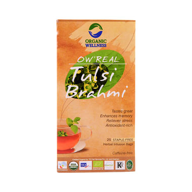 Organic Wellness OW' Real Tulsi Herbal Infusion Bags Brahmi