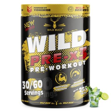 Wild Buck Wild Pre-X3 Pre-Workout Virgin Mojito