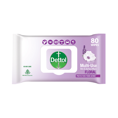 Dettol Floral Multi-Use Skin & Surface Wipes