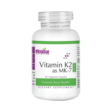 Zenith Nutrition Vitamin K2 AS MK-7  100mcg Capsule