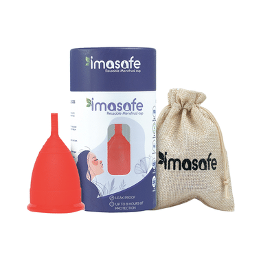 Imasafe Reusable Menstrual Cup Red Small