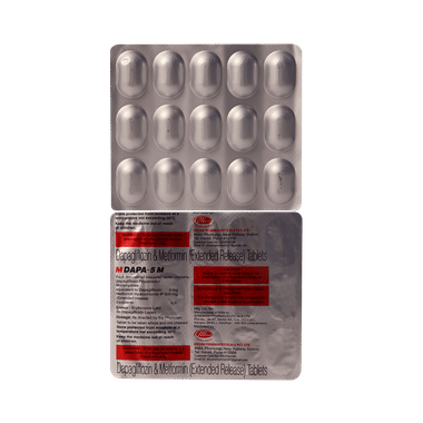 M Dapa M 5mg/500mg Tablet