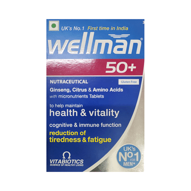 Wellwoman 50+ Multivitamins Health Supplement For Women | Reduces Tiredness & Fatigue | Gluten Free Tablet