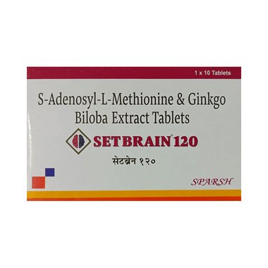 Setbrain 120 Tablet With S-Adenosyl-L-Methionine & Ginkgo Biloba Extract