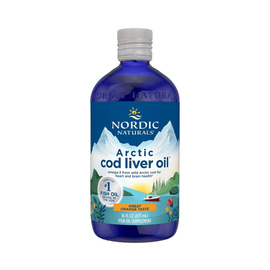 Nordic Naturals Arctic Cod Liver 1060mg Omega 3 for Heart & Brain Health Orange