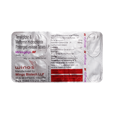 Winglip M 500mg/20mg Tablet