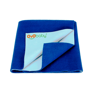 Oyo Baby Bed Protector Dry Sheet Single Bed Royal Blue