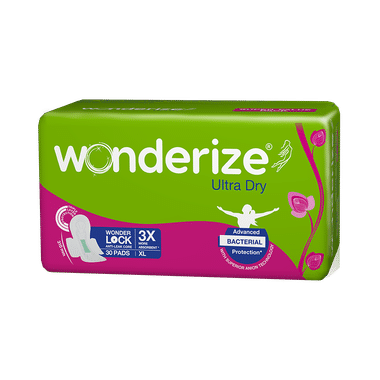 Wonderize Ultra Dry Super Value Pack Sanitary Pads XL