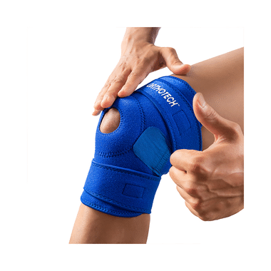 Orthotech OR-2122 Open Patella Knee Support Large Blue