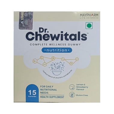 Maypharm Lifesciences Dr. Chewitals Complete Wellness Gummies Nutrition Lemon & Strawberry