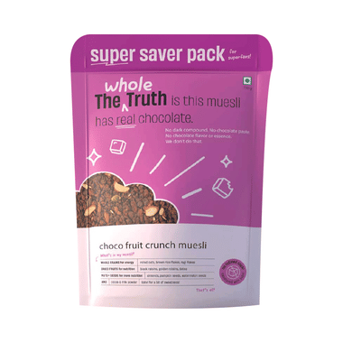 The Whole Truth Breakfast Muesli | Vegan | Choco Fruit Crunch Super Saver Pack