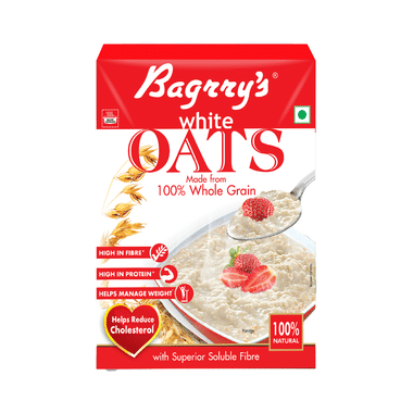 Bagrry's White Oats For Weight Management & Cholesterol Reduction