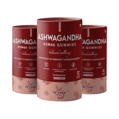 Nirvasa Ashwagandha KSM66 Gummies (60 Each)