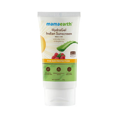 Mamaearth Indian Sunscreen | Paraben & Silicon-Free | Hydragel SPF 50