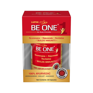 Lupin Life Be One Ayurvedic Capsule With Ashwagandha, Shatavari & Shilajit | For Immunity
