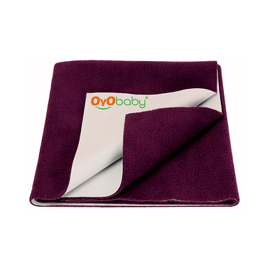 Oyo Baby Bed Protector Dry Sheet Single Bed Plum