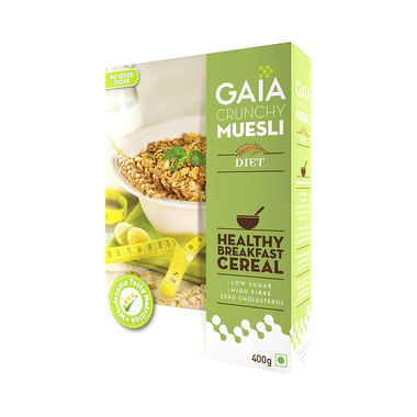 GAIA With Vitamins, Minerals, High Protein & Fibres For Nutrition | Crunchy Muesli Diet