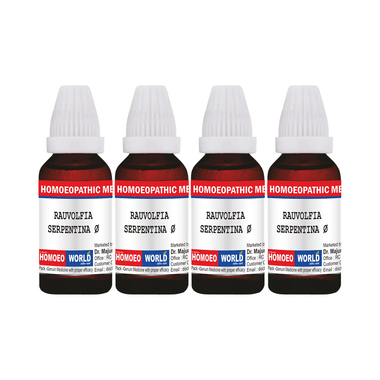 Dr. Majumder Homeo World  Rauwolfia Serpentina Mother Tincture (30ml Each) Q