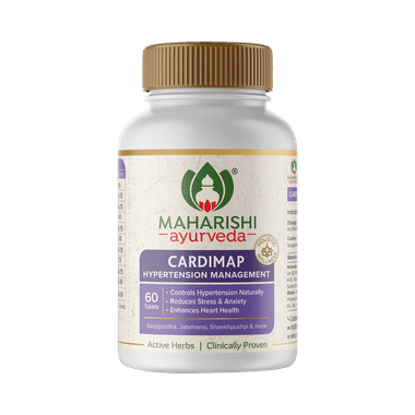 Maharishi Ayurveda Cardimap Tablets, Helps Normalises Blood Pressure Naturally, Unique Formulation