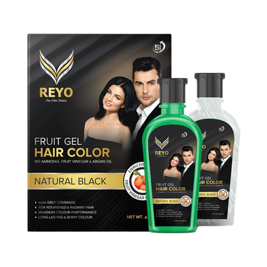 Reyo Fruit Gel Hair Colour Natural Black