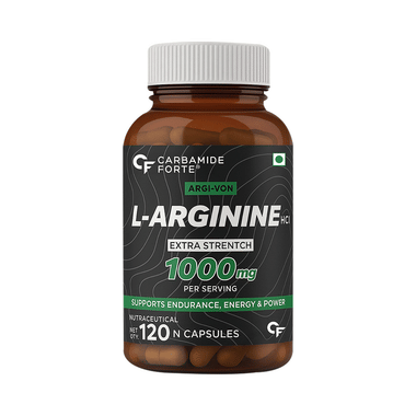 Carbamide Forte L-Arginine HCL 1000mg | Capsule For Endurance, Energy & Power