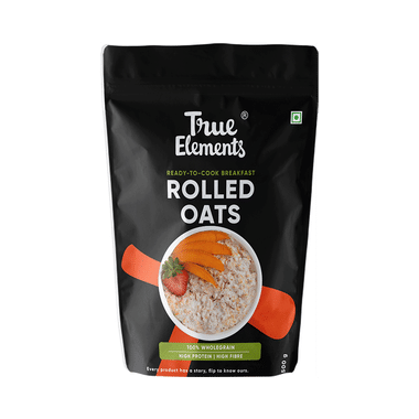 True Elements Rolled Oats With Fibre, Protein & Antioxidants For Keto Friendly Diet