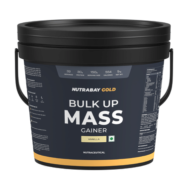 Nutrabay Gold Bulk Up Mass Gainer Powder Vanilla