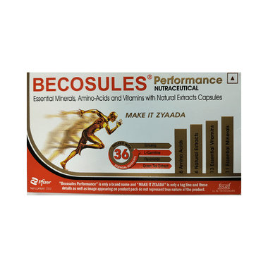 Becosules Performance Capsule With Minerals, Amino Acids & Vitamins