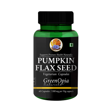 GreenOpia Naturals Pumpkin & Flaxseed Oil Vegetarian Capsule