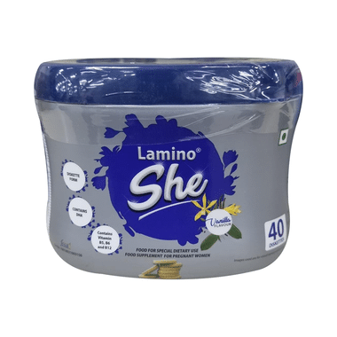 Lamino She With DHA & Vitamins For Pregnant Women | Flavour Diskette Vanilla
