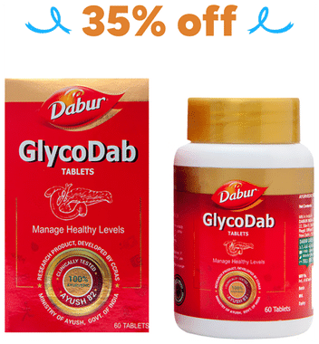 Dabur Glycodab Ayurvedic Tablets | For Blood Sugar Management & Metabolism