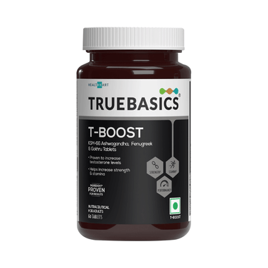 TrueBasics T-Boost Tablet with KSM 66 Ashwagandha | For Energy & Stamina
