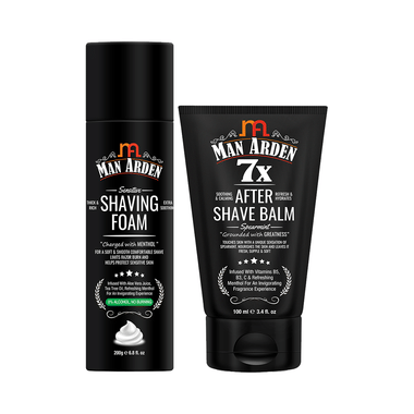 Man Arden Combo Pack of Shaving Foam 200gm & After Shave Balm 100ml