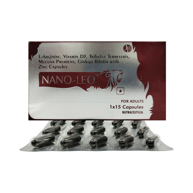 Nano-Leo Capsule With L-Arginine, Vitamin D3, Ginkgo & Zinc