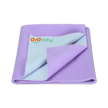 Oyo Baby Bed Protector Dry Sheet Single Bed Violet