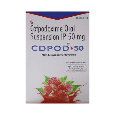 Cdpod 50 Oral Suspension Mint & Raspberry