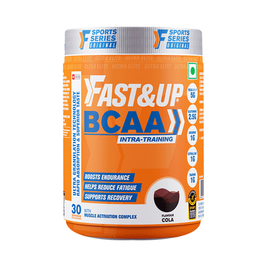 Fast&Up BCAA 2:1:1 (Leucine, Isoleucine & Valine) | For Lean Muscles & Recovery | Flavour Cola