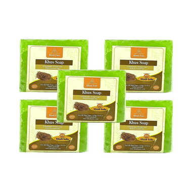 Khadi Pure Khus Soap (125gm Each)