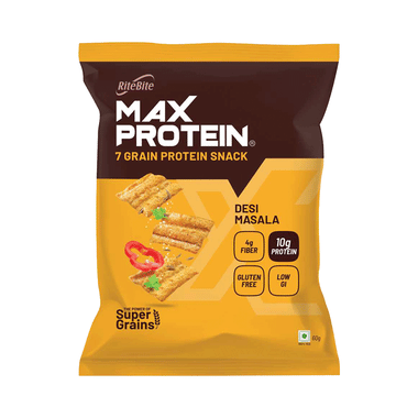 RiteBite Max Protein Chips (60gm Each) Desi Masala