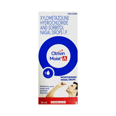 Otrivin Moist A Moisturising Nasal Drops | For Blocked Nose & Dryness