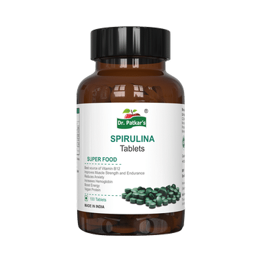 Dr. Patkar's Spirulina Tablet For Immunity, Metabolism & Supports Weight Loss