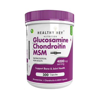 HealthyHey Nutrition Glucosamine + Chondroitin & MSM Capsule