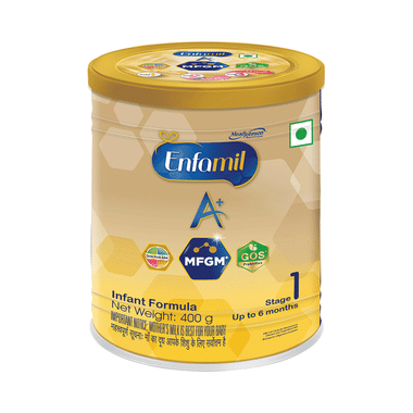 Enfamil A+ Stage 1 Follow Up Formula | Powder With DHA, ARA & Prebiotics For Babies (Up To 6 Months)