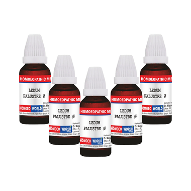 Dr. Majumder Homeo World Ledum Palustre Mother Tincture (30ml Each) Q